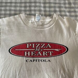 Pizza My Heart Capitola White T-Shirt